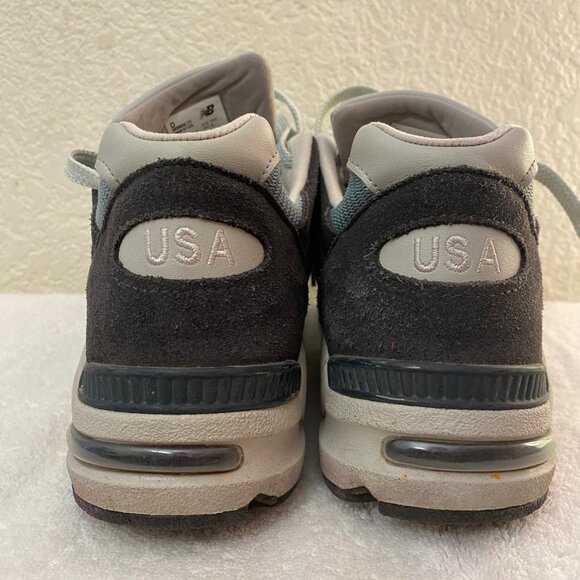 New Balance Men Olive Green & Mint Color Way 990v2 Made in USA Sneakers Size 11 - Picture 8 of 11